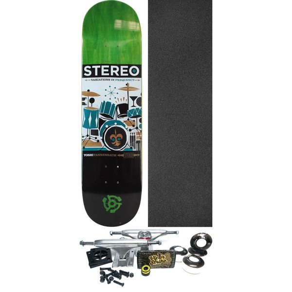 Stereo Skateboards Yoshi Tanenbaum Retro Assorted Colors Skateboard Deck - 8.3" x 32" - Complete Skateboard Bundle